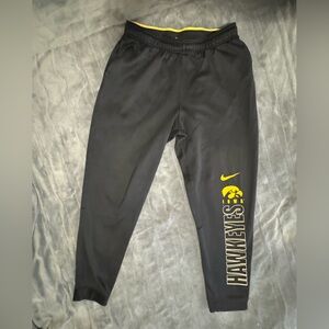 Nike Black Iowa Hawkeyes Joggers